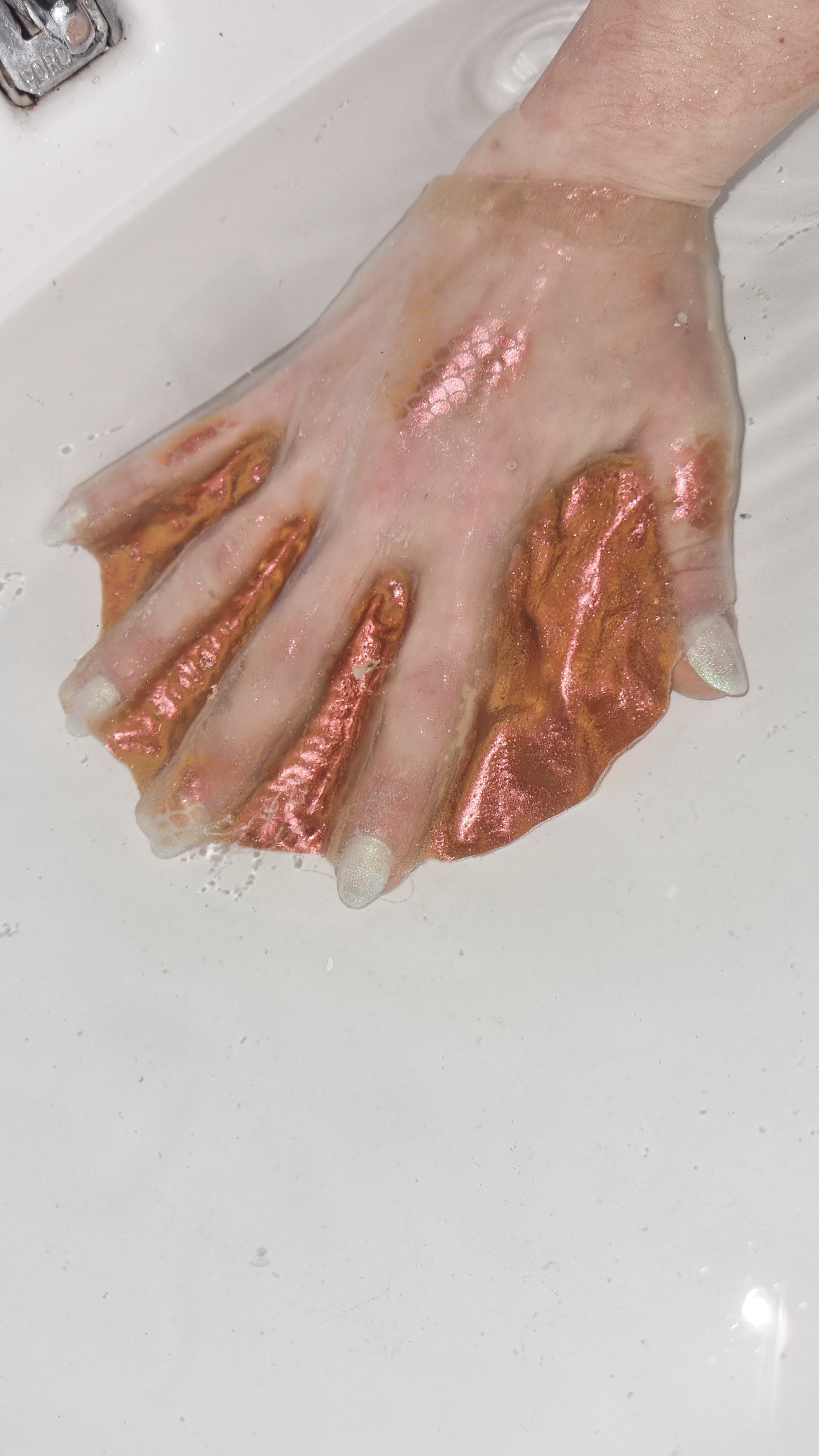 Gants palmées silicone