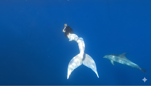 Queue de sirène silicone "Longfish/Extended tail"