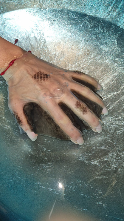 Gants palmées silicone